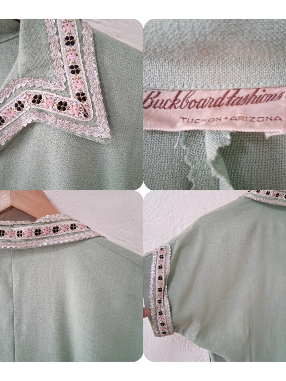 Cowgirl VTG 50s Buckboard Fashions Tucson Southwest Patio Blouse Desert Boho - Picture 4 of 5